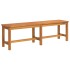 Banco de jardín madera maciza de acacia 150x35x45