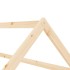 Estructura de cama infantil de madera maciza de pino 80x160