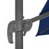 Sombrilla voladiza con poste de aluminio azul celeste 3x3