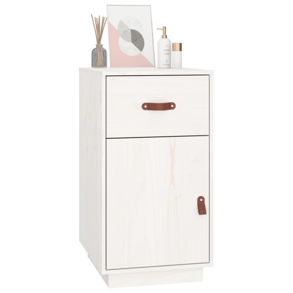 Armario de escritorio madera maciza de pino blanco 40x50x75