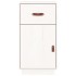 Armario de escritorio madera maciza de pino blanco 40x50x75
