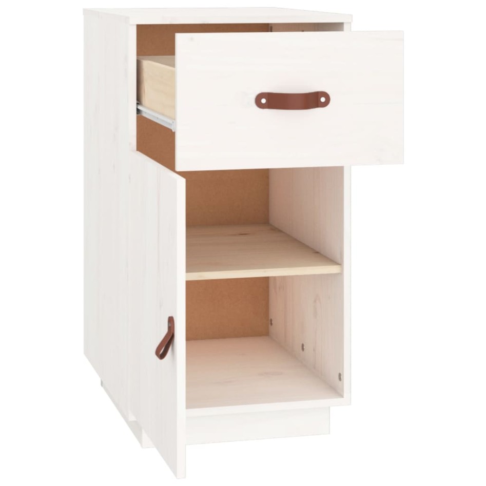 Armario de escritorio madera maciza de pino blanco 40x50x75