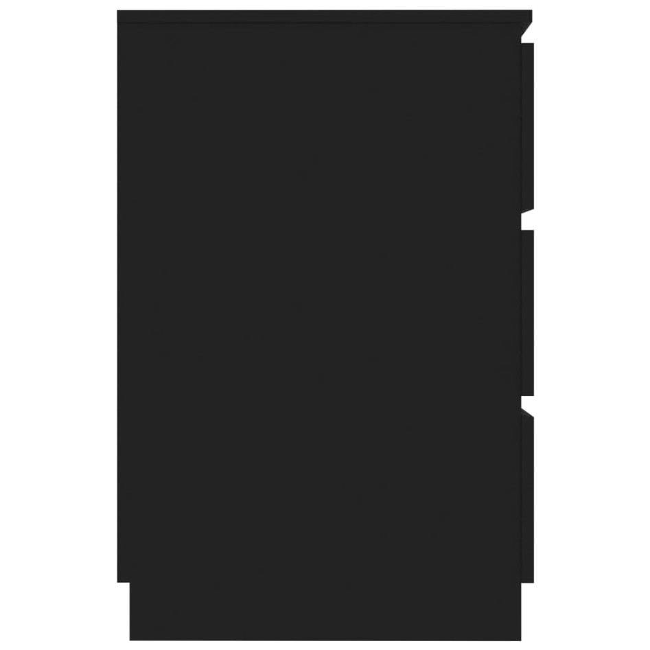 Escritorio de madera contrachapada negro 140x50x77