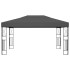 Cenador tela gris antracita 3x4