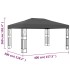 Cenador tela gris antracita 3x4