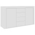 Aparador de madera contrachapada blanco 120x36x69