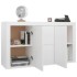 Aparador de madera contrachapada blanco 120x36x69