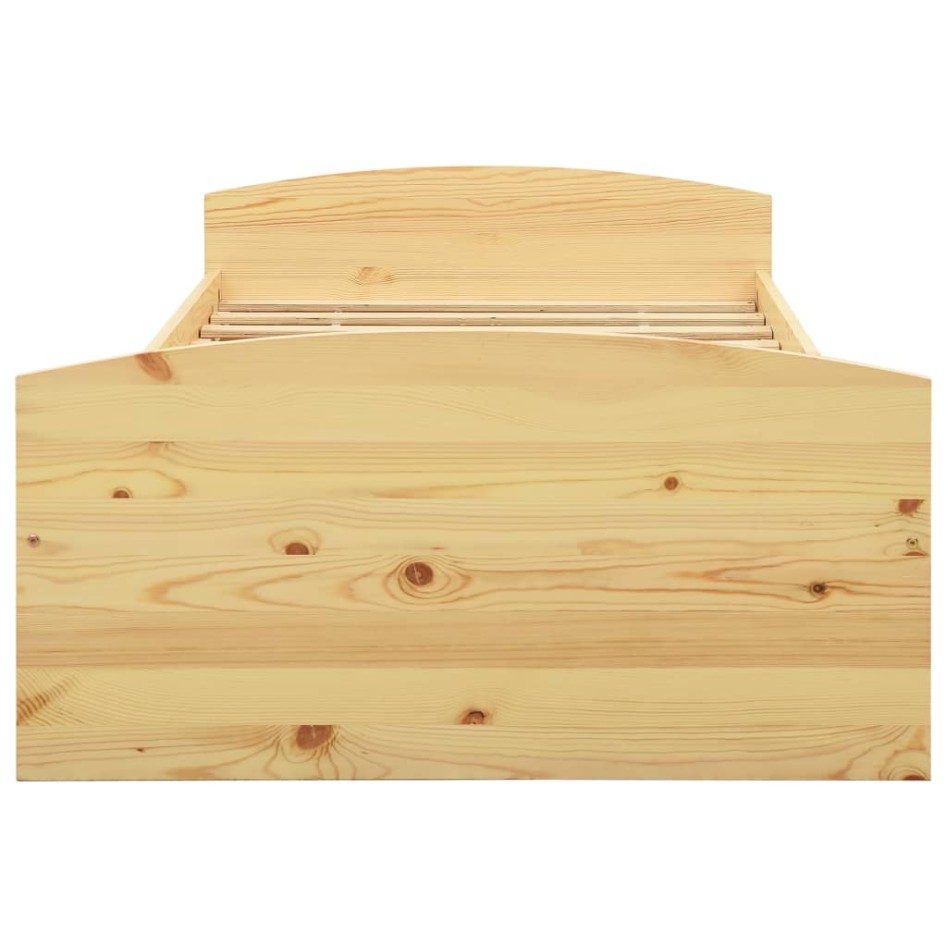 Estructura de cama con 2 cajones madera maciza pino 90x200