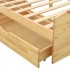 Estructura de cama con 2 cajones madera maciza pino 90x200