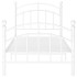 Estructura de cama de metal blanco 90x200