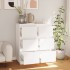 Aparador 2 uds madera maciza de pino blanco 32x34x75