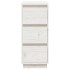 Aparador 2 uds madera maciza de pino blanco 32x34x75