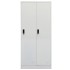 Armario de acero gris claro 80x50x180