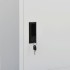 Armario de acero gris claro 80x50x180