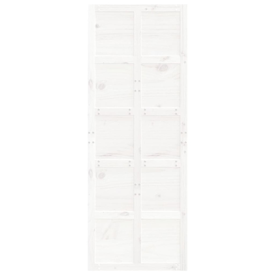 Puerta de granero madera maciza pino blanca 80x1,8x214