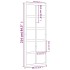 Puerta de granero madera maciza pino blanca 80x1,8x214