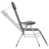 Sillas de camping plegables con reposapiés 2 uds textilene