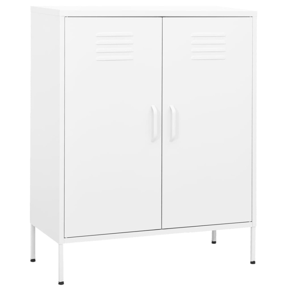 Armario almacenamiento acero blanco 80x35x101,5