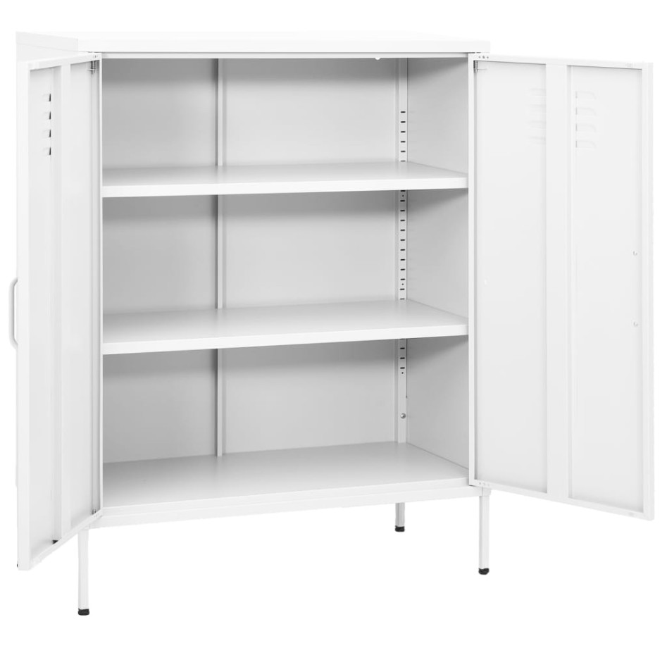 Armario almacenamiento acero blanco 80x35x101,5