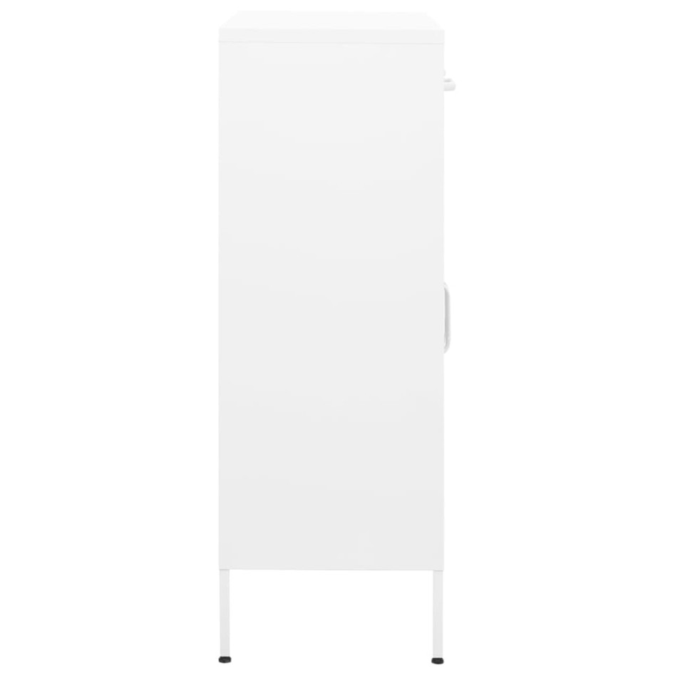 Armario almacenamiento acero blanco 80x35x101,5