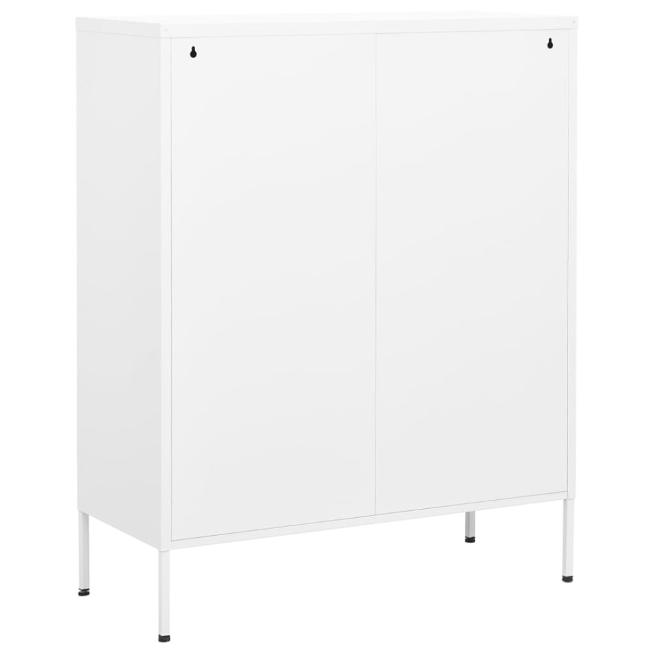 Armario almacenamiento acero blanco 80x35x101,5