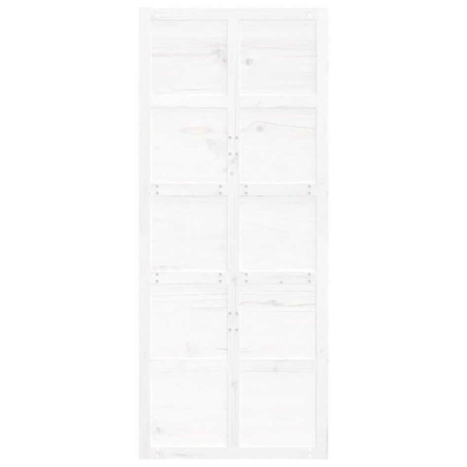 Puerta de granero madera maciza pino blanca 90x1,8x214