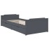 Estructura cama con cajones madera maciza de pino gris
