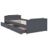 Estructura cama con cajones madera maciza de pino gris