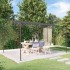Toldo acero y tela gris antracita 4x3 m 180