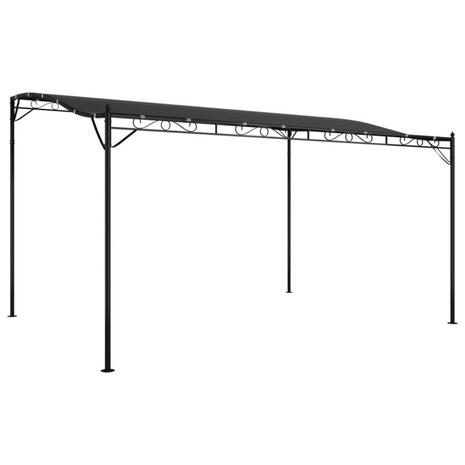 Toldo acero y tela gris antracita 4x3 m 180