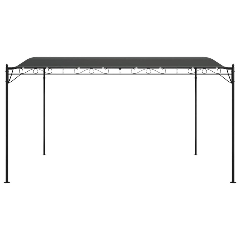 Toldo acero y tela gris antracita 4x3 m 180