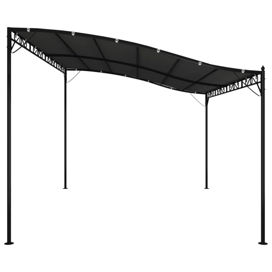 Toldo acero y tela gris antracita 4x3 m 180