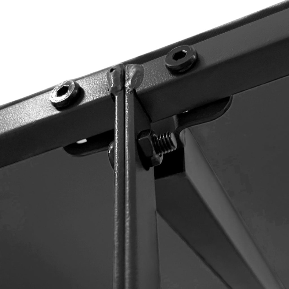 Toldo acero y tela gris antracita 4x3 m 180