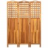 Biombo de 3 paneles madera maciza de acacia 121x2x170