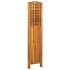 Biombo de 3 paneles madera maciza de acacia 121x2x170
