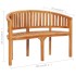 Banco con forma de banana madera maciza de teca 120
