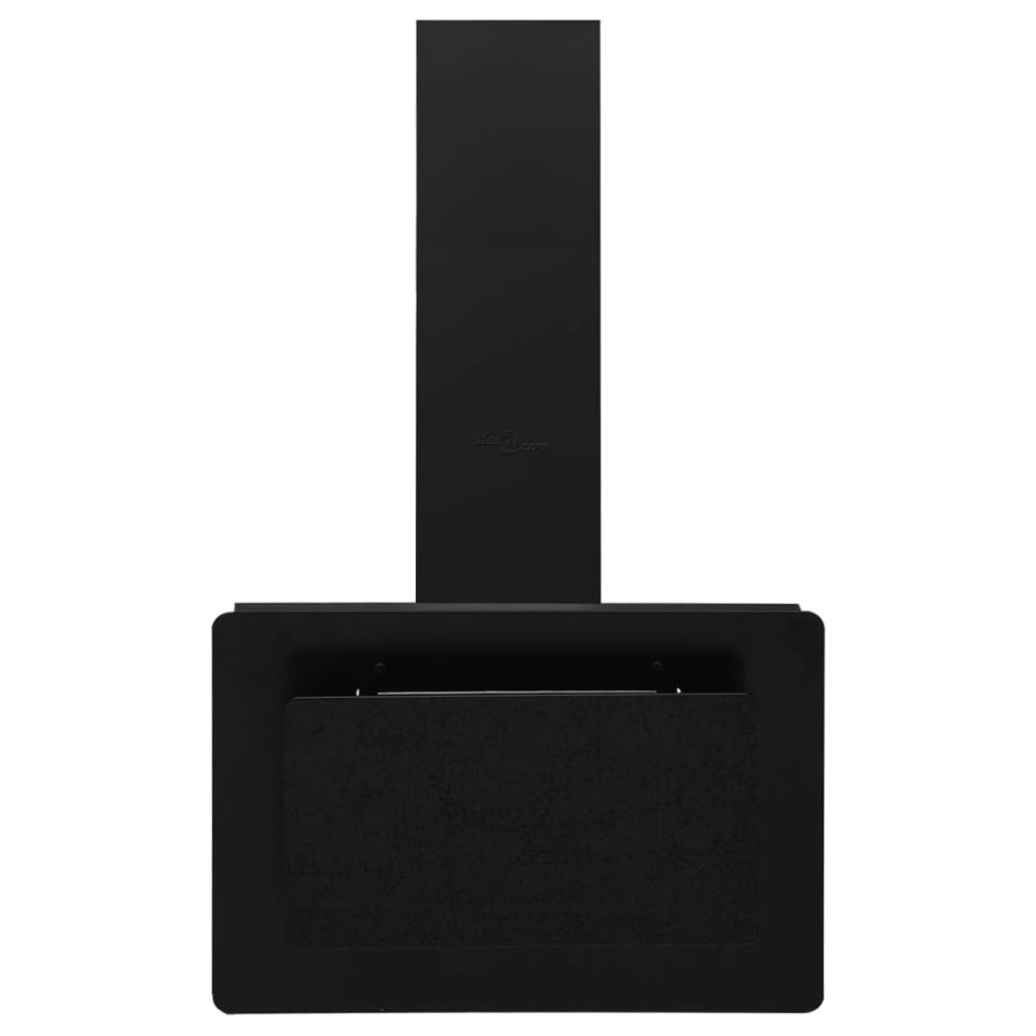 Campana extractora acero inoxidable vidrio templado negro 60