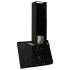 Campana extractora acero inoxidable vidrio templado negro 60