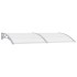 Marquesina para puerta PC gris 240x100
