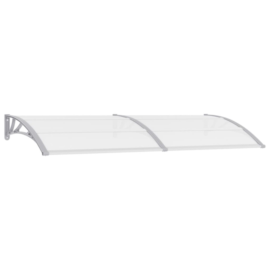 Marquesina para puerta PC gris 240x100