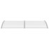 Marquesina para puerta PC gris 240x100