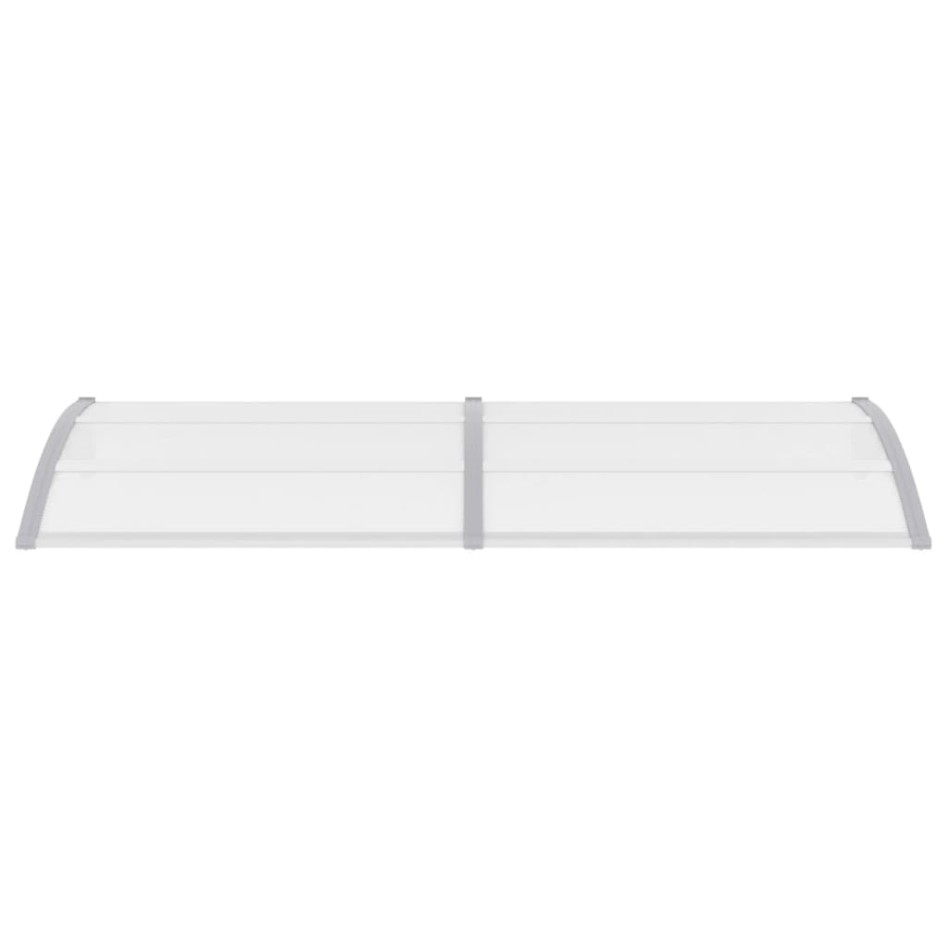 Marquesina para puerta PC gris 240x100