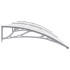 Marquesina para puerta PC gris 240x100
