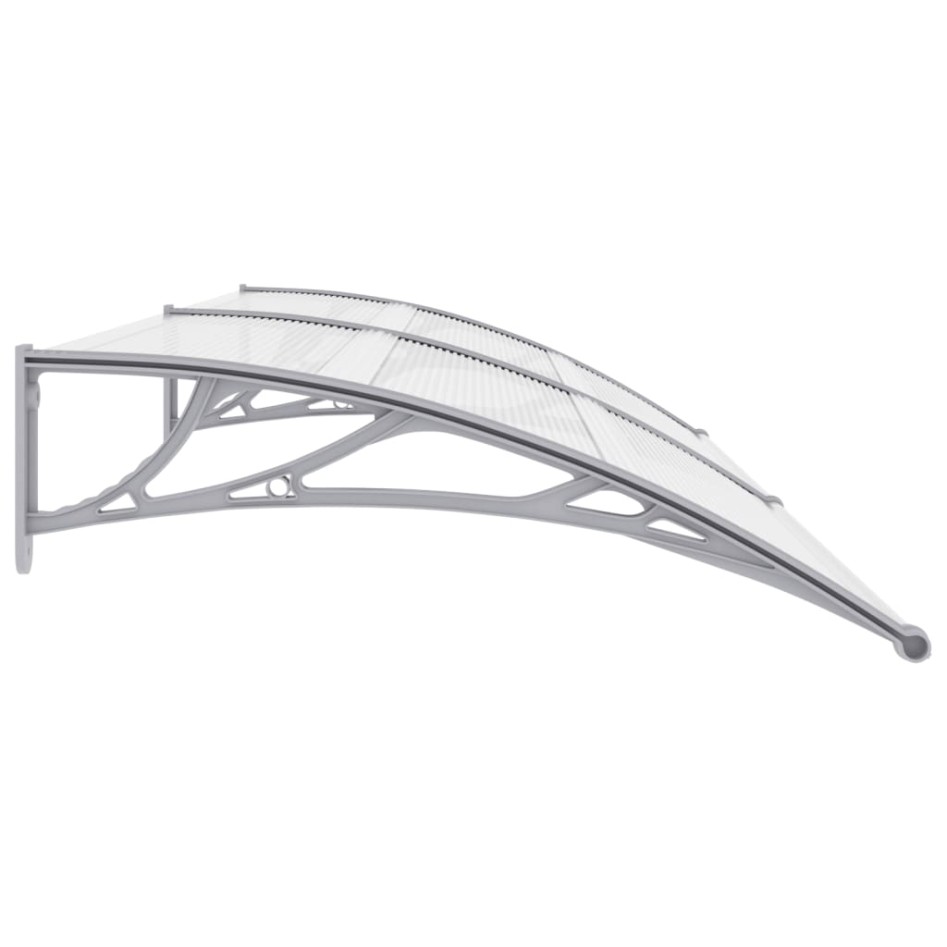 Marquesina para puerta PC gris 240x100