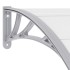 Marquesina para puerta PC gris 240x100