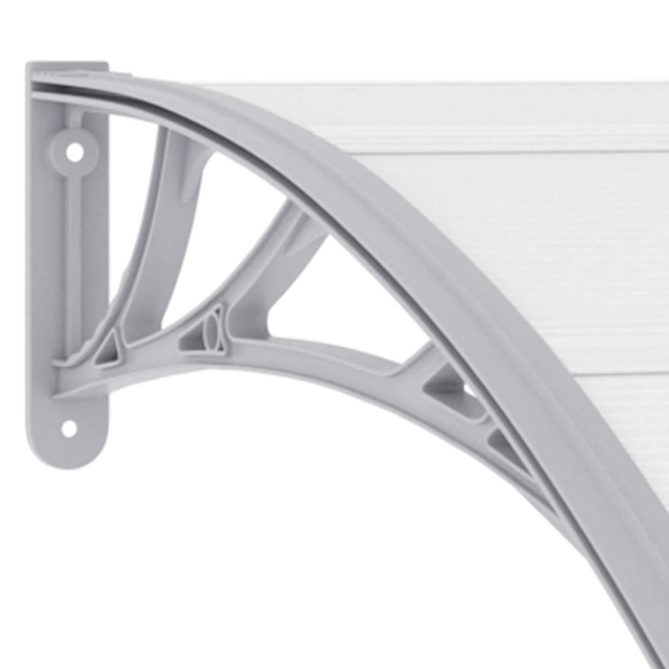 Marquesina para puerta PC gris 240x100