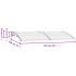 Marquesina para puerta PC gris 240x100