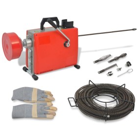 Máquina para limpieza de tuberías 250 W 15mx16mm