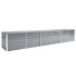 Arriate de jardín de acero galvanizado gris 480x80x77