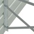 Arriate de jardín de acero galvanizado gris 480x80x77